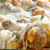 Meatball Sub Bubble-Up Bake Casseol